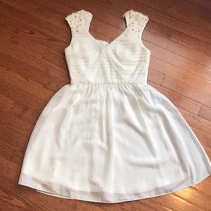 White beaded dress